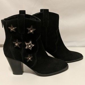 INC International Concepts Women's Dazzlers Black Stars Western Boots Si…